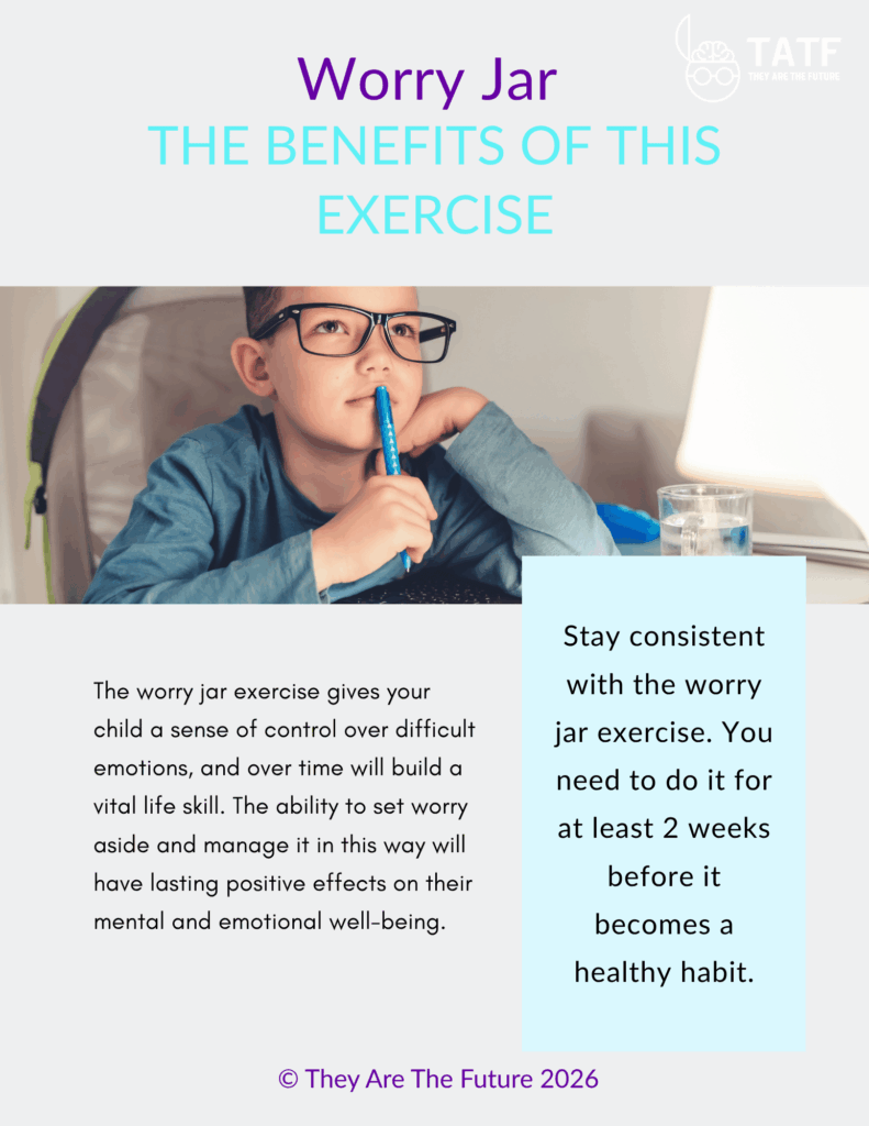 Worry worksheets for kids, page two of Dr. Lucy Russell's activity pack.