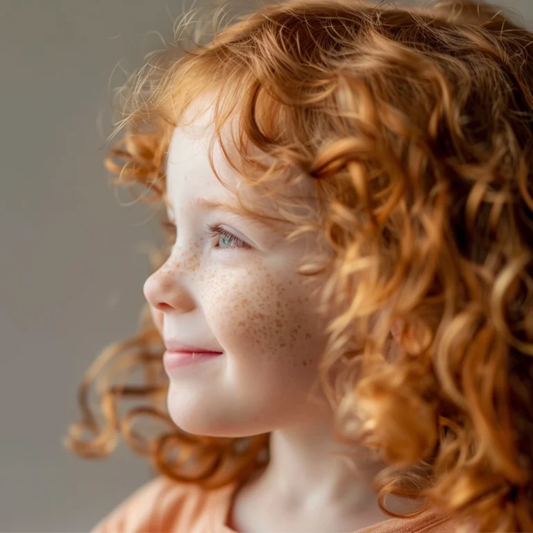 close up of a happy little girl
