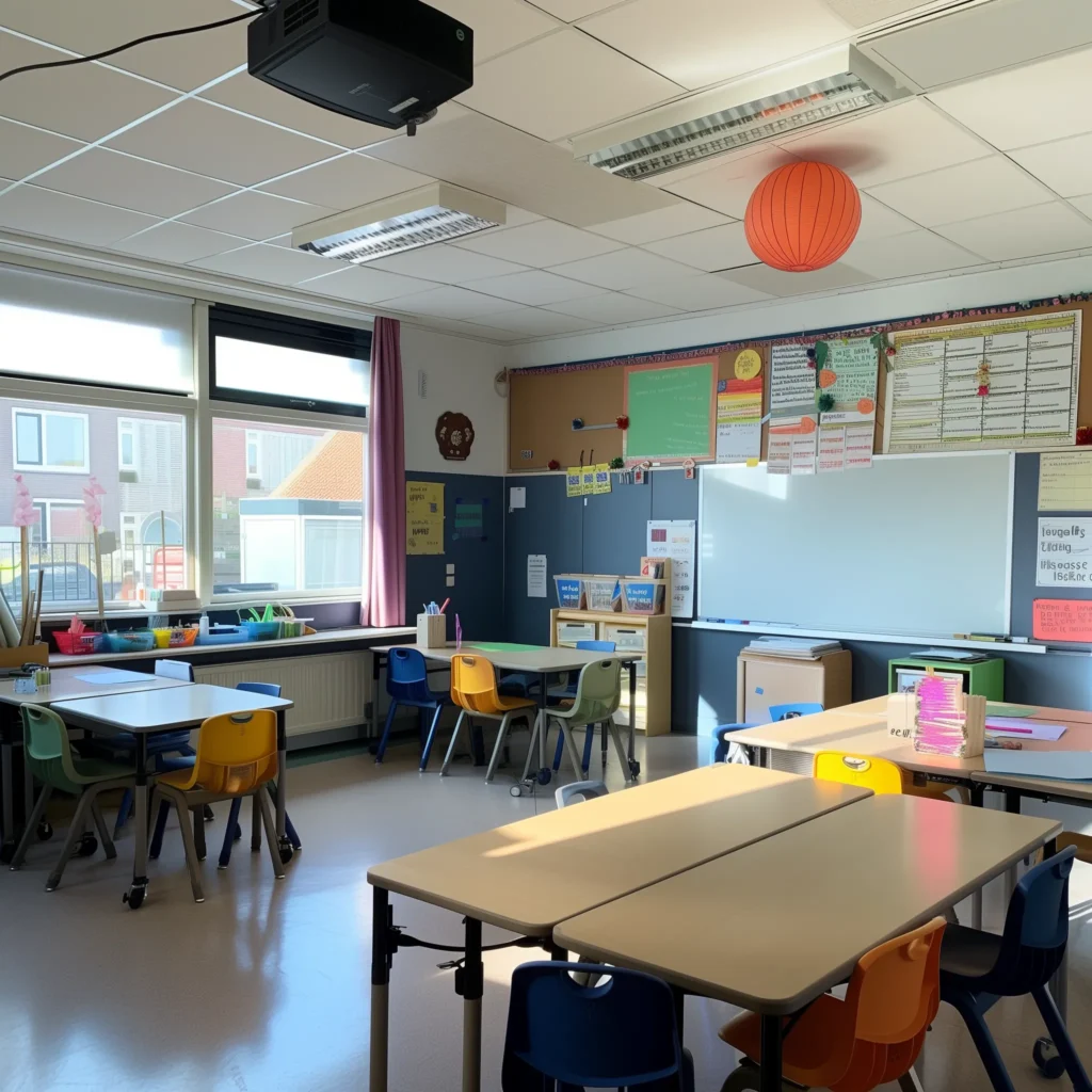 a primary school classroom