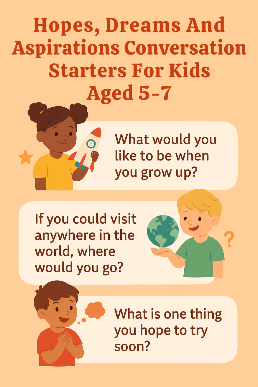hopes dreams conversation starters for young kids