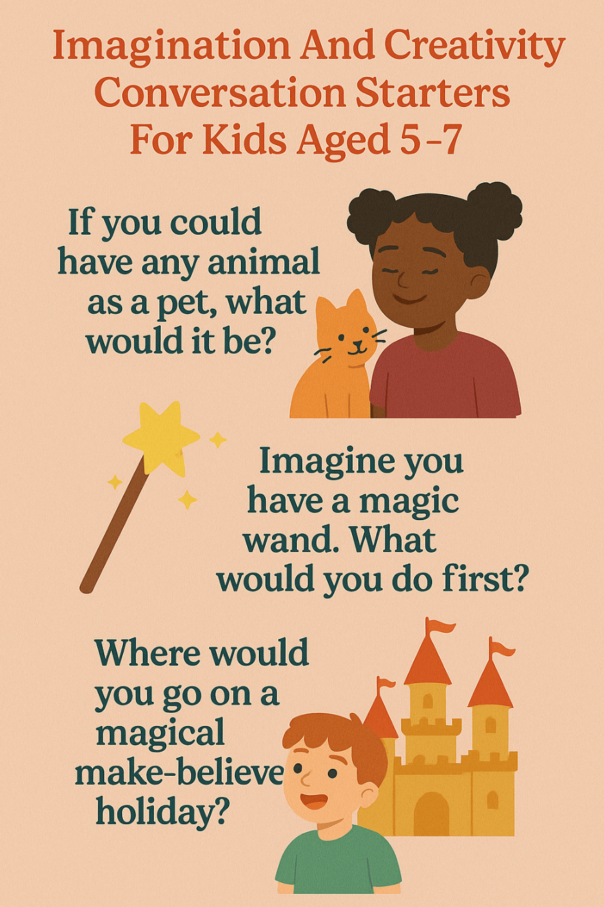 creativity conversation starters for kids aged 5 to 7