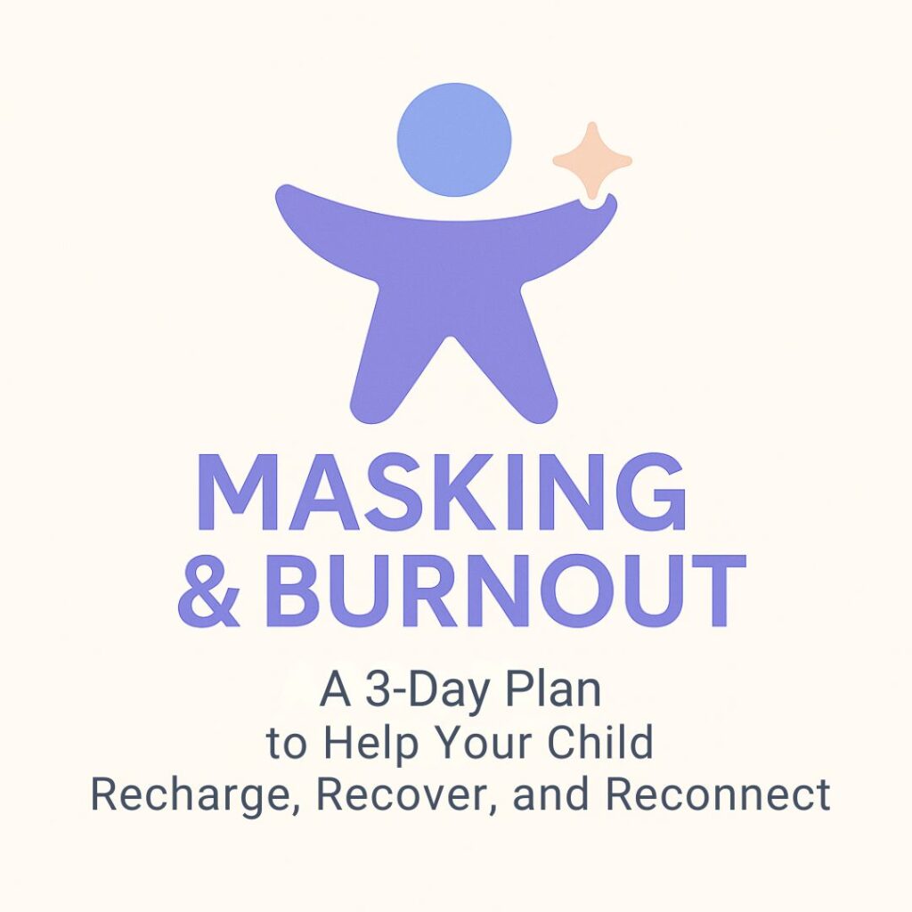 cover image for the masking and burnout short course for parents of neurodivergent children by Dr Lucy Russell of They Are The Future