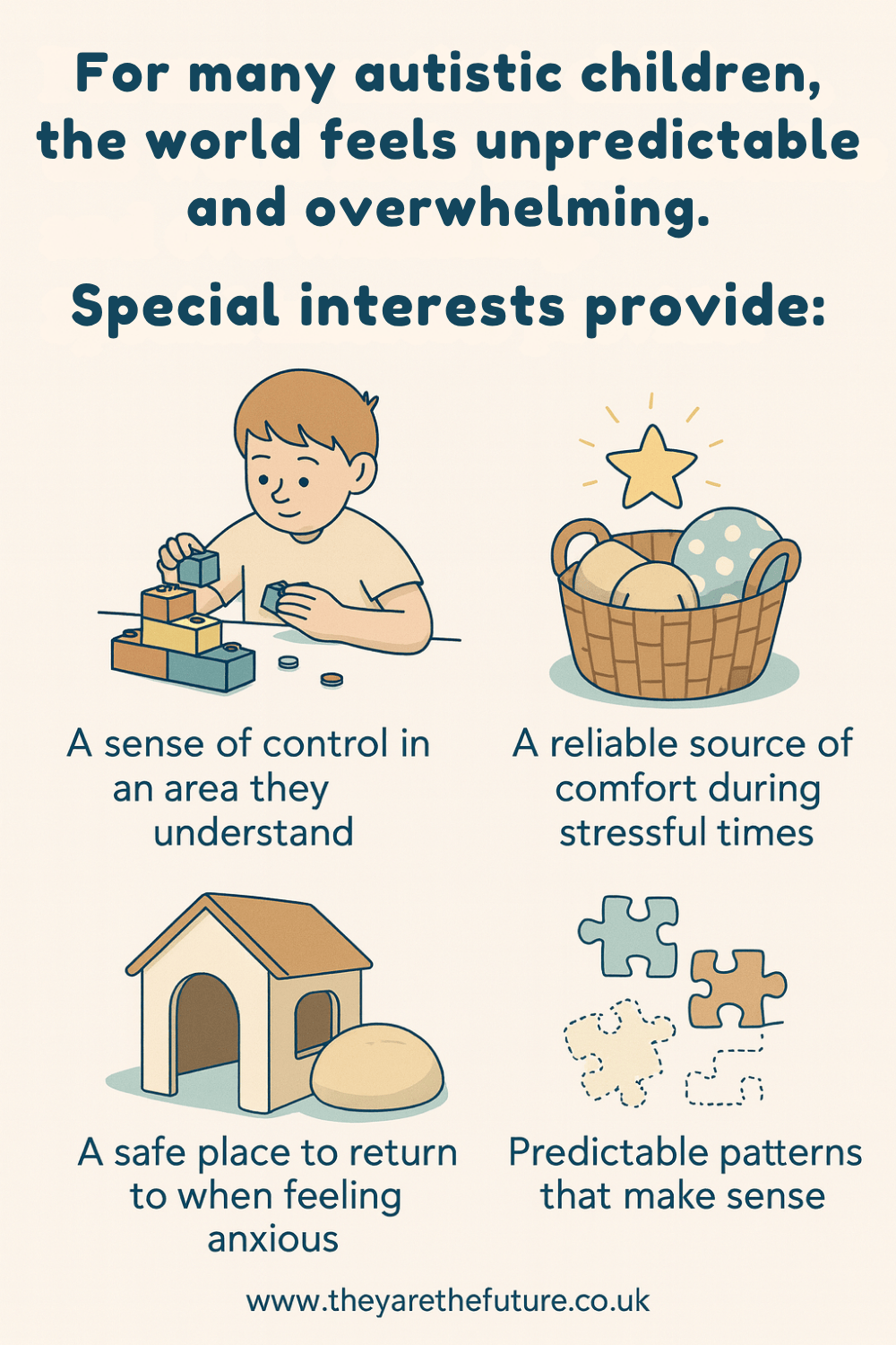 infographic about how special interests can help autistic children