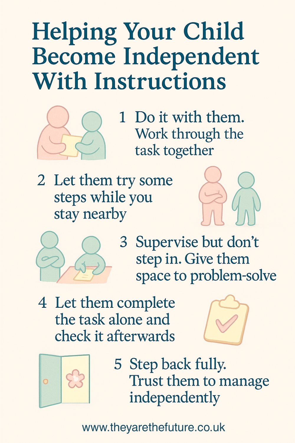 infographic help child follow instructions