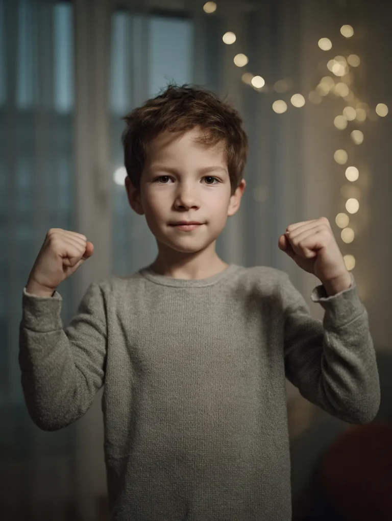 a little boy clenching his fists oppositional defiant disorder